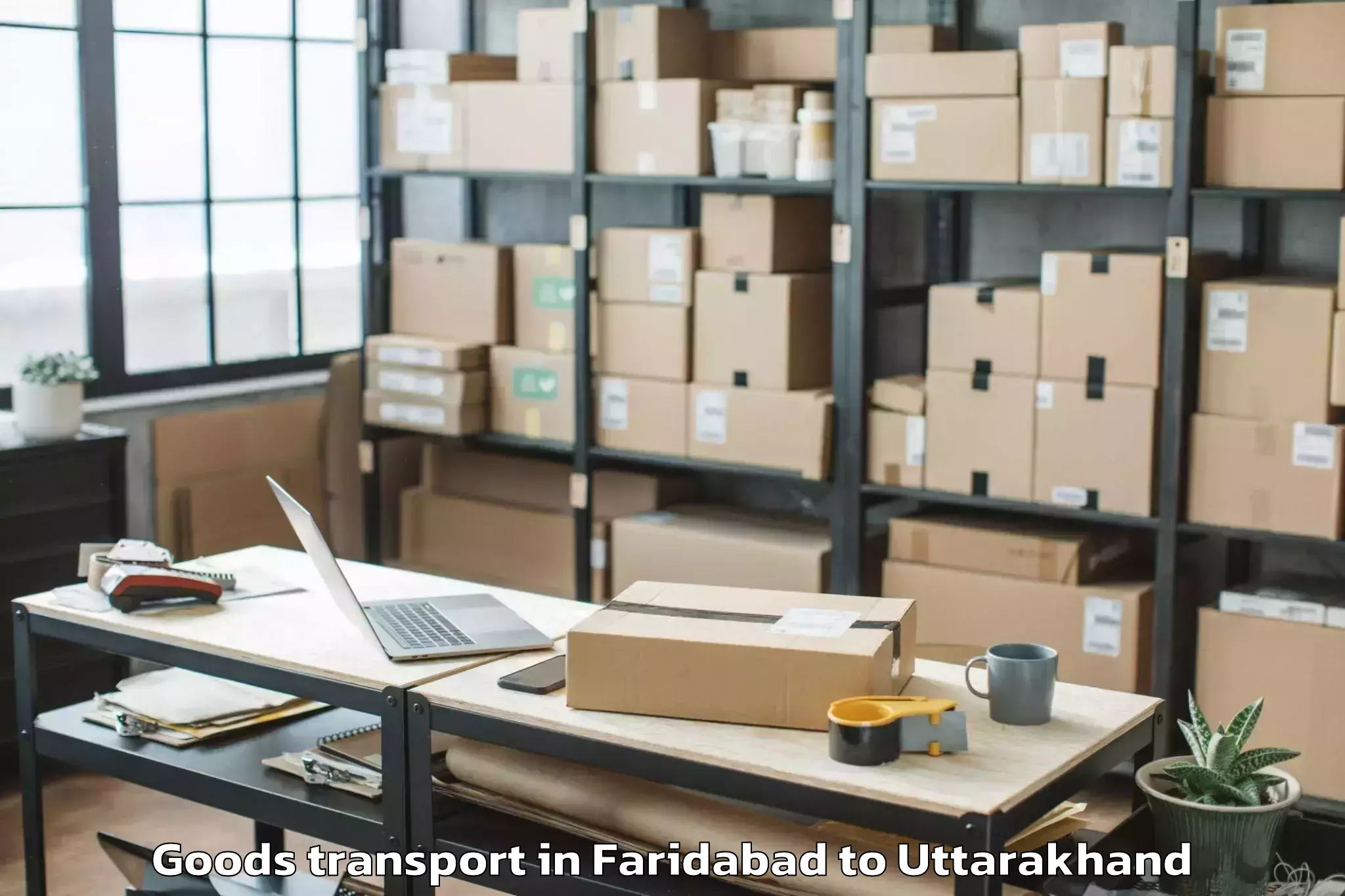 Book Faridabad to Bageshwar Goods Transport Online